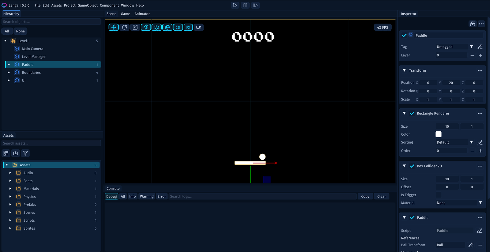 Lenga Breakout game